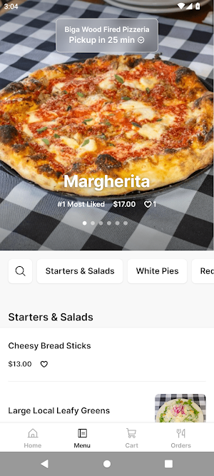 Biga Wood Fired Pizzeria Screenshot 1