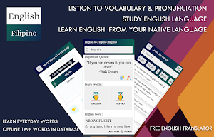 Filipino English Translator - Free Dictionary Screenshot 0