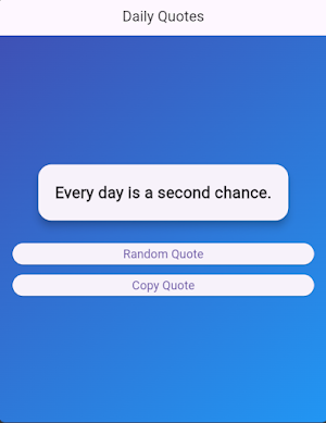 Daily Quotes Screenshot 2