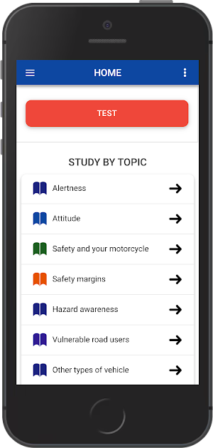 Motorcycle theory test 2022 Screenshot 0