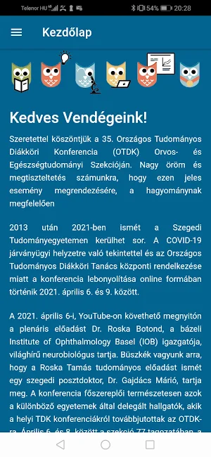 SZTE SZAOK-FOK-GYTK-ETSZK TDK Screenshot 0