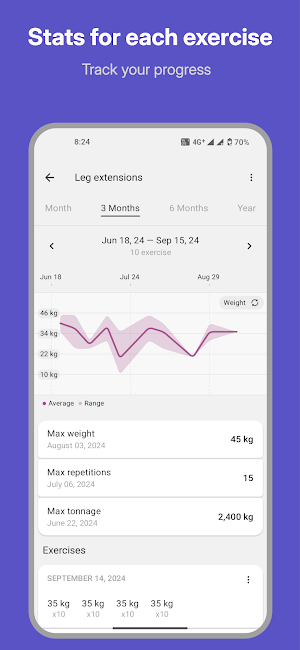 Power Log - Workout Tracker Screenshot 3