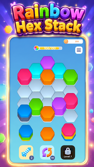 Rainbow Hex Stack Screenshot 0