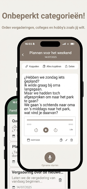 Audio naar Tekst: Notulen AI Screenshot 2