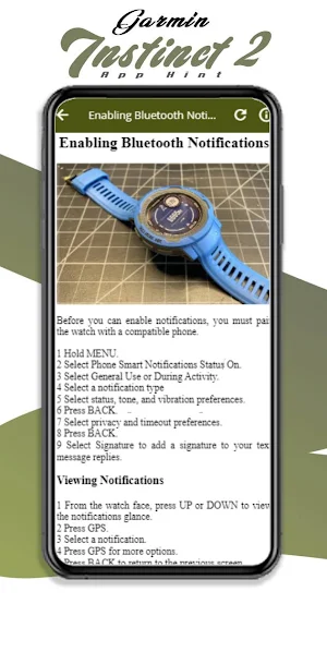 Garmin Instinct 2 app Hint Screenshot 1