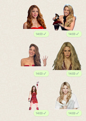 Shakira Stickers Screenshot 3