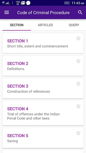 CrPC- Code of Criminal Procedure- Free Offline App Screenshot 0