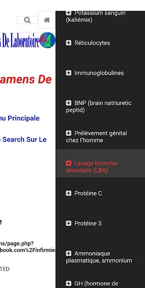 Examens Laboratoire Screenshot 3