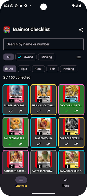 Brainrot TCG Collector Cards Screenshot 1