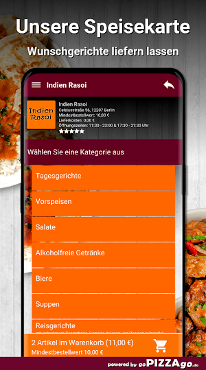 Indien Rasoi Berlin Screenshot 3