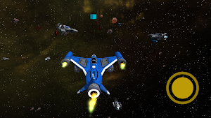 Spaceship Fighter jet Fly Sky Screenshot 1