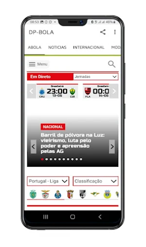 A-BOLA  Desportiva Screenshot 1