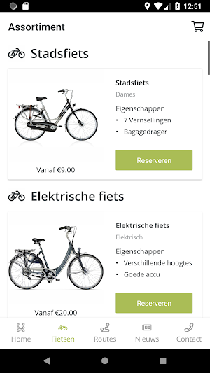 Hoegen Fietsverhuur Screenshot 2