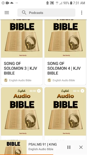 English Audio Bible Podcast Screenshot 0