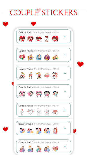 Couple Stickers for WhatsApp Screenshot 0