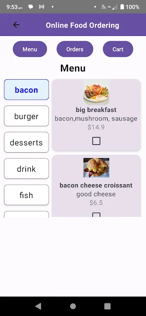 foodordering Screenshot 1