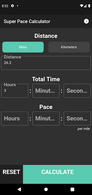 Super Pace Calculator! Screenshot 3