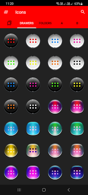 Dx Black Red Icon Pack Screenshot 2