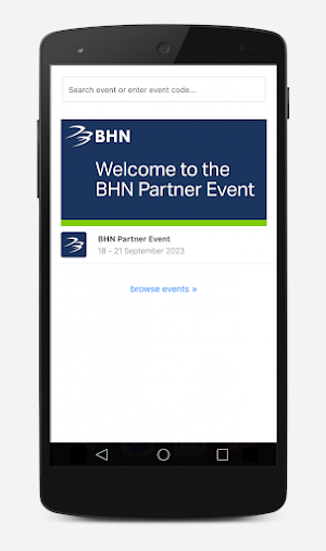 BHN Events Screenshot 1