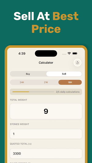 Gold Calculator | حاسبة الذهب Screenshot 3