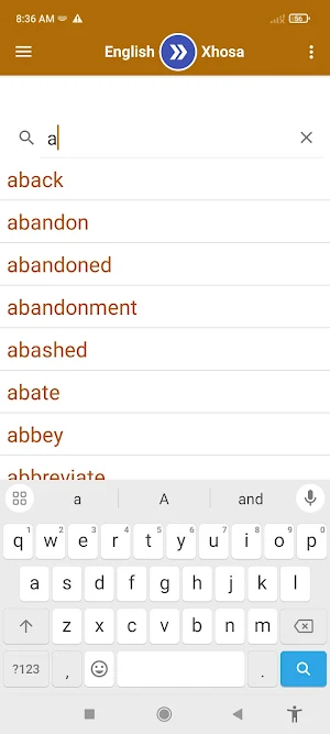 English To Xhosa Dictionary Screenshot 3