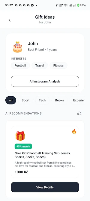 WishMe: AI Gift Ideas & Alerts Screenshot 1