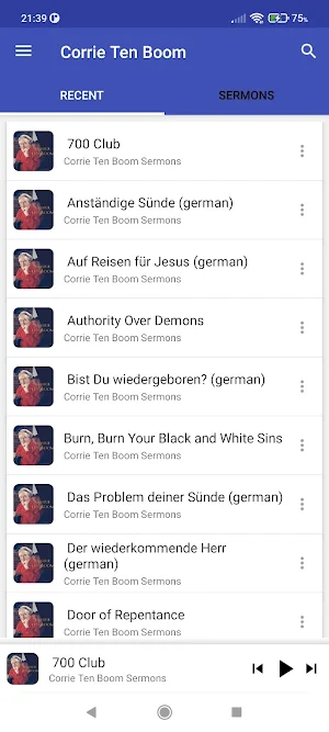 Corrie Ten Boom - Audio Sermon Screenshot 2