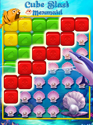 Cube Blast Mermaid Screenshot 3