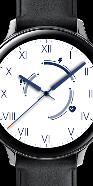 Business white blue WatchFace Screenshot 2