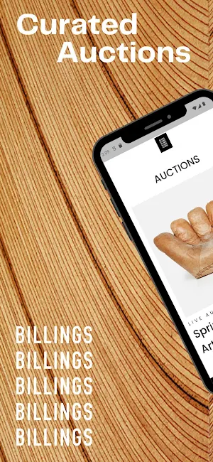 BILLINGS Art & Design Auctions Screenshot 1
