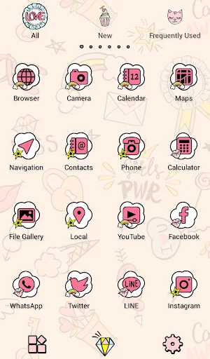 Girly Graffiti Theme Screenshot 2
