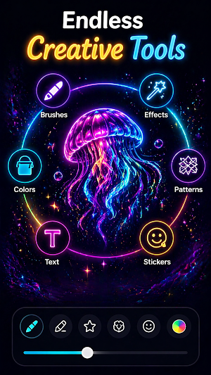 Glow Paint Studio: Draw Art Screenshot 2