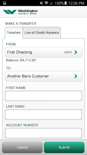 Washington County Bank Screenshot 2