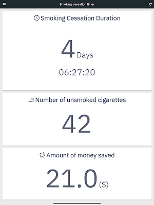 Smoking cessation timer Screenshot 3
