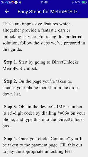 Unlock MetroPCS Master Code Screenshot 2