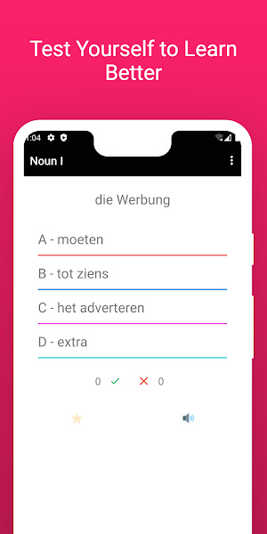 Practice Dutch German Words Screenshot 3