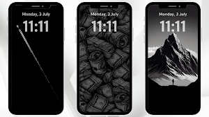Black Only Wallpaper Screenshot 0