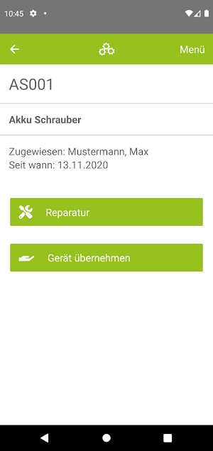 GW Geräte Screenshot 2
