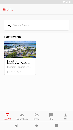 FFCA Events Screenshot 1