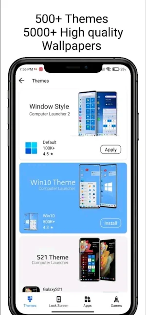 Computer win 11 launcher pro Screenshot 2