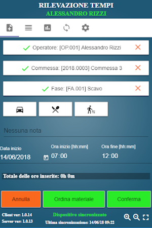Rilevazione Tempi Screenshot 0