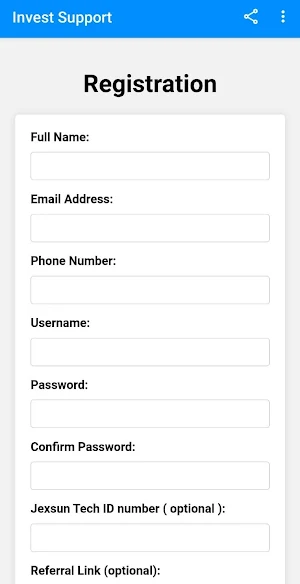 Invest Support Jexsun Tech Screenshot 1