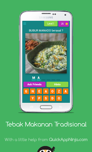 Tebak Makanan Tradisional Screenshot 0