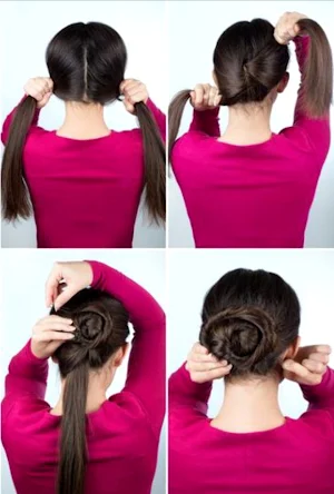 Girls Hairstyle Step by Step Screenshot 1