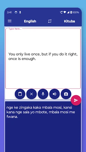 Kituba English Translator Screenshot 2