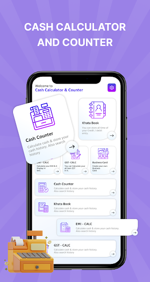Cash Counter and Calculator Screenshot 0