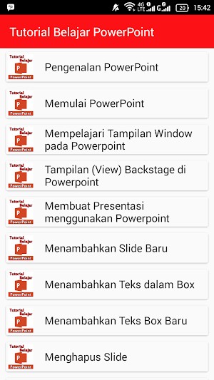 Tutorial Belajar PowerPoint Screenshot 0