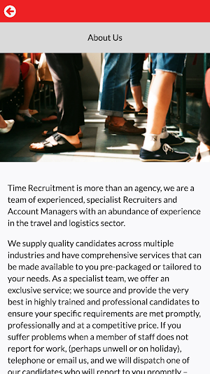 Time Recruitment Screenshot 2