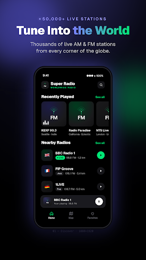 Super Radio FM & Map Screenshot 0
