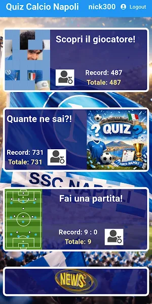 Quiz Calcio Napoli Screenshot 1